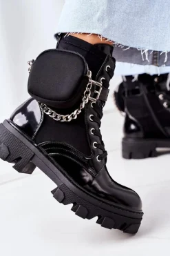 Hot Boto Ocieplane Workery Z Nerką Czarne Get The Look