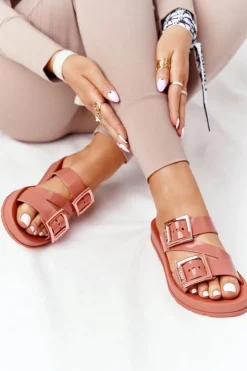 ZAXY Klapki Damskie Klasyczne*Pachnące Gumowe Klapki Eco Friendly HH285106 Ceglaste