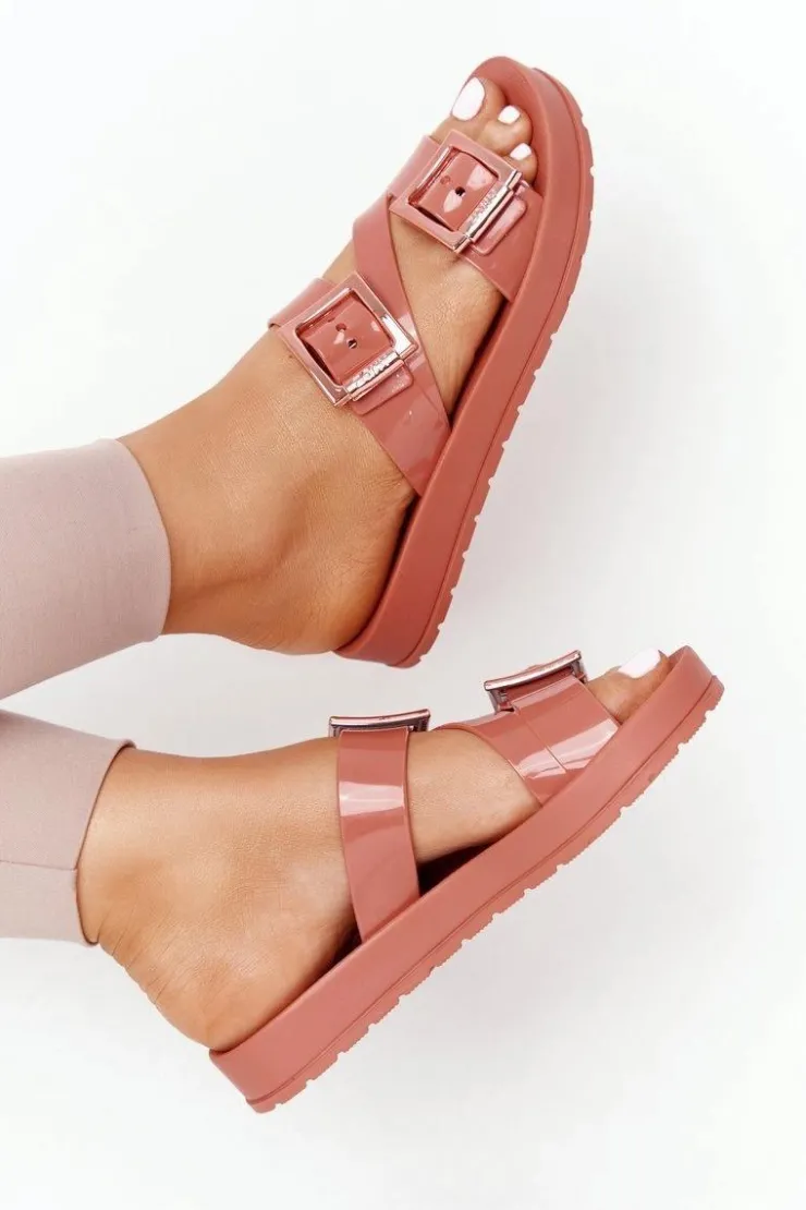 ZAXY Klapki Damskie Klasyczne*Pachnące Gumowe Klapki Eco Friendly HH285106 Ceglaste