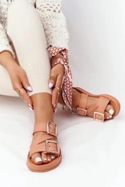 Damskie ZAXY Pachnące Gumowe Klapki Eco Friendly HH285105 Camel