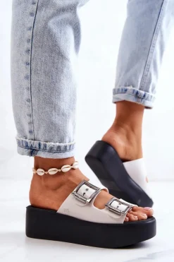 Hot ZAXY Pachnące Gumowe Klapki HH285181 Biało-Czarne