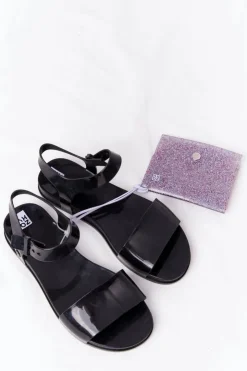 Damskie ZAXY Pachnące Gumowe Sandaly Eco Friendly HH285127 Czarne