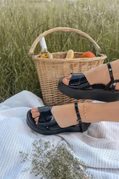 Hot ZAXY Pachnące Gumowe Sandaly Eco Friendly HH285132 Czarne