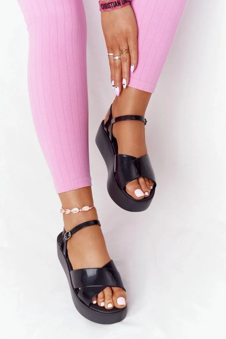 Hot ZAXY Pachnące Gumowe Sandaly Eco Friendly HH285132 Czarne