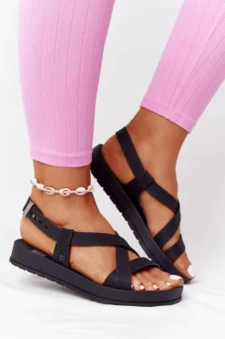 Hot ZAXY Pachnące Gumowe Sandaly Eco Friendly HH285168 Czarne
