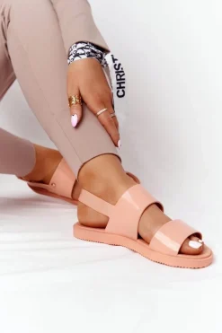 Damskie ZAXY Pachnące Gumowe Sandaly Eco Friendly HH285164 Pomarańczowe