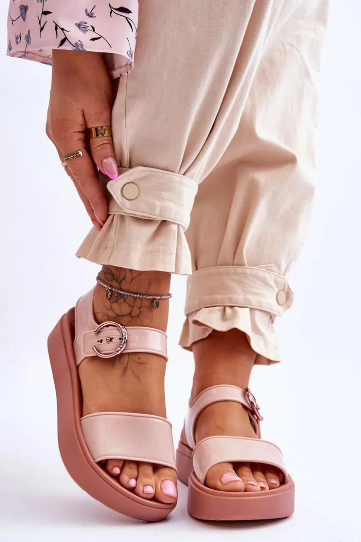 Clearance ZAXY Pachnące Hipoalergiczne Sandały JJ285242 Nude