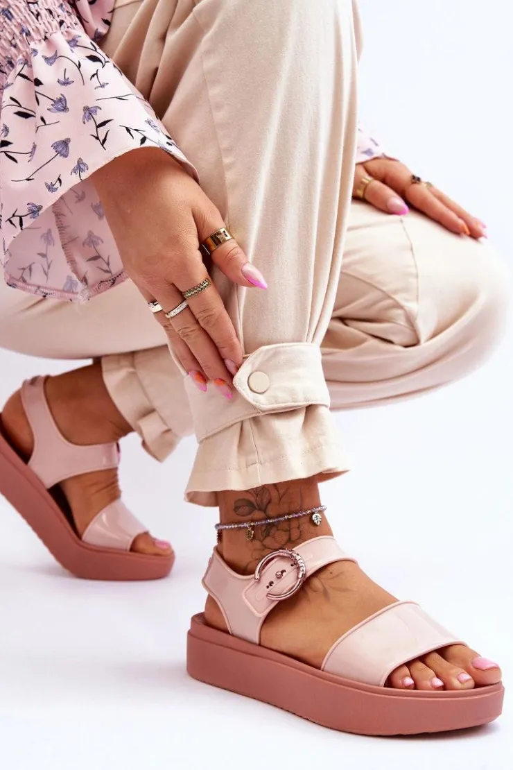 Clearance ZAXY Pachnące Hipoalergiczne Sandały JJ285242 Nude