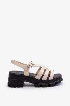 Online ZAXY Pachnące Sandały Damskie NN285040 Jasnobeżowe Beżowy