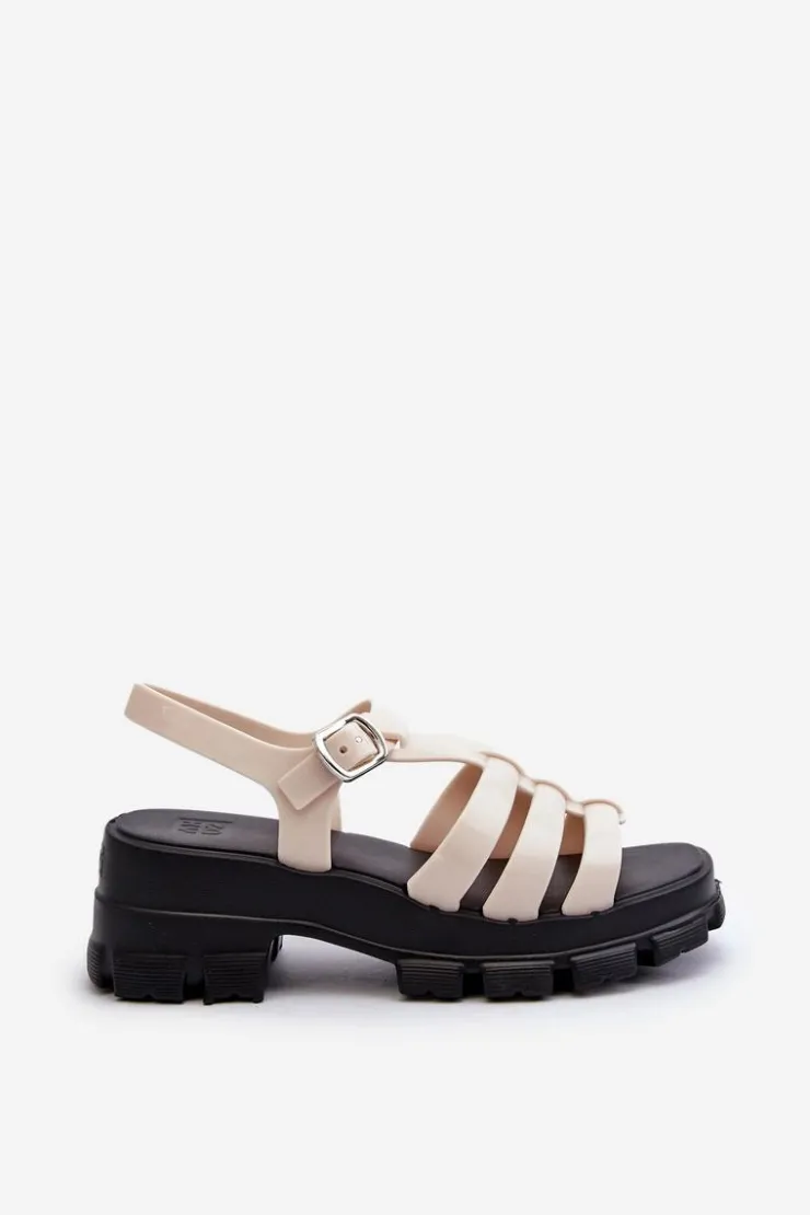 Online ZAXY Pachnące Sandały Damskie NN285040 Jasnobeżowe Beżowy