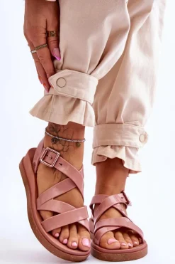 ZAXY Sandały Gumowe|Sandały Płaskie*Pachnące Sandały Eco Friendly JJ285094 Nude