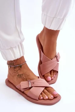 Damskie ZAXY Pachnące Wegańskie Klapki JJ285216 Nude