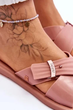 Damskie ZAXY Pachnące Wegańskie Klapki JJ285216 Nude