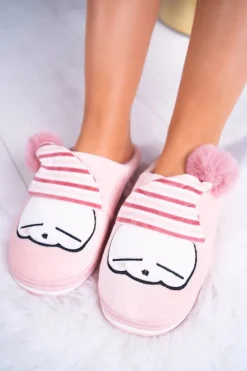 Damskie Boto Papcie damskie Domowe Różowe Mashimaro