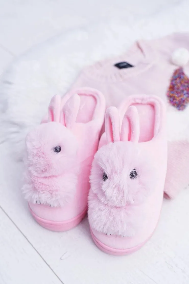 Online Boto Papcie Damskie Klasyczne Z Królikiem Różowe Howi