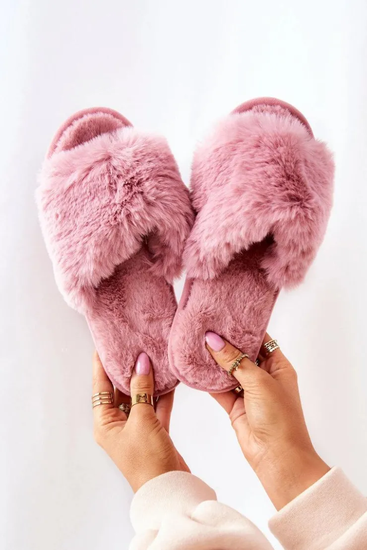 Discount Boto Papcie Damskie Z Futerkiem Różowe Trusted