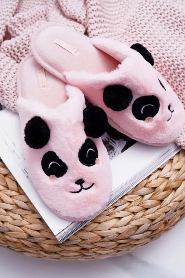 New Boto Papcie Damskie Z Futerkiem Pandy Różowe Fimeo