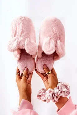 Discount Boto Papcie Futrzane Z Uszami Różowe Thorpe