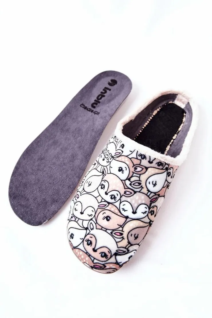 Best BEFADO Papcie Klapki Sarenki 155D203 Beżowe