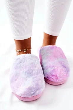 Damskie Boto Papcie Ocieplane Futrzane Wielokolorowe Mecy