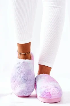 Damskie Boto Papcie Ocieplane Futrzane Wielokolorowe Mecy