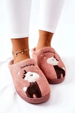 Outlet Boto Papcie Ocieplane Renifer Ciemnoróżowe Jilly