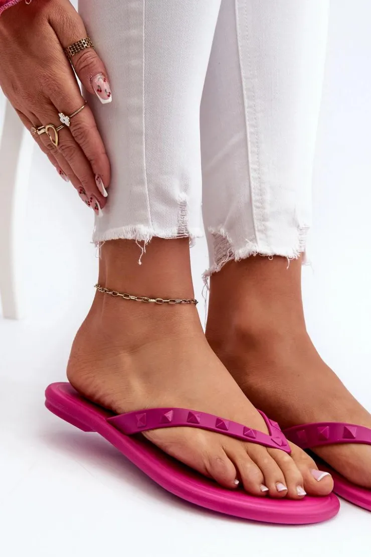 ZAXY Klapki Damskie Japonki|Klapki Damskie Klasyczne*Płaskie Elastyczne Klapki Japonki Damskie JJ285252 Fuksja Różowy