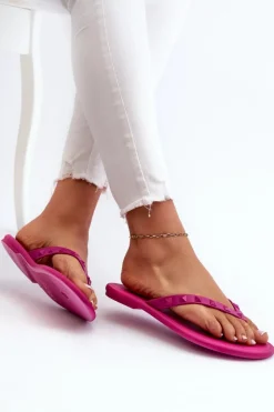 ZAXY Klapki Damskie Japonki|Klapki Damskie Klasyczne*Płaskie Elastyczne Klapki Japonki Damskie JJ285252 Fuksja Różowy