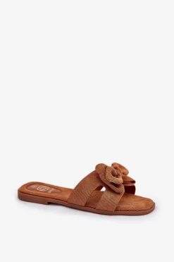 Damskie Boto Płaskie Klapki Damskie Z Kokardką Camel Tobin