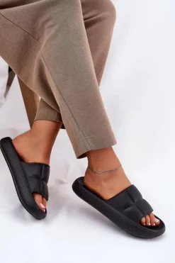 Lee Klapki Basenowe|Klapki Na Platformie*Piankowe Klapki Damskie MAYA SLIDER WOMEN LOW 50251016 Czarne Czarny