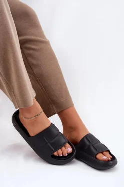 Lee Klapki Basenowe|Klapki Na Platformie*Piankowe Klapki Damskie MAYA SLIDER WOMEN LOW 50251016 Czarne Czarny