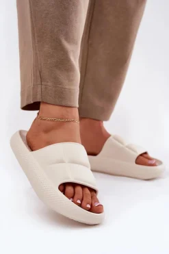 Damskie Lee Piankowe Klapki Damskie MAYA SLIDER WOMEN LOW 50251016 Beżowe