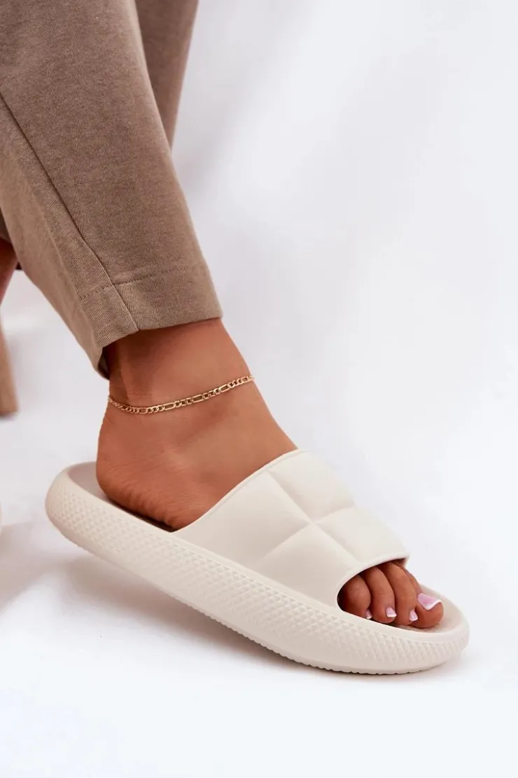 Damskie Lee Piankowe Klapki Damskie MAYA SLIDER WOMEN LOW 50251016 Beżowe