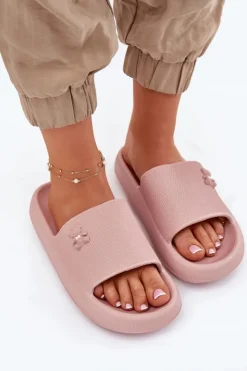 Hot Buty damskie Vinceza Piankowe Klapki Damskie Na Platformie Z Misiem Vinceza 75210 Różowe Różowy