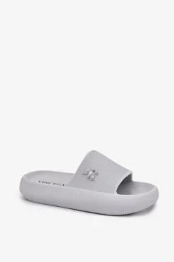 Buty damskie Vinceza Klapki Basenowe|Klapki Na Platformie*Piankowe Klapki Damskie Na Platformie Z Misiem Vinceza 75210 Szare Szary