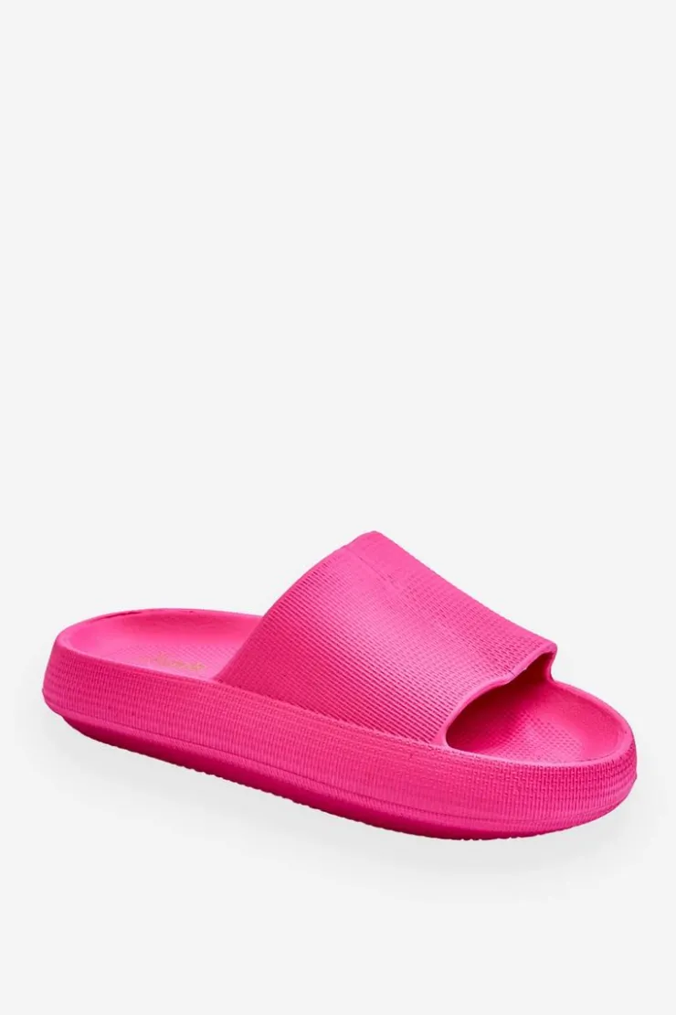 Damskie Boto Piankowe Modne Klapki Na Masywnej Platformie Fuksja Linnea