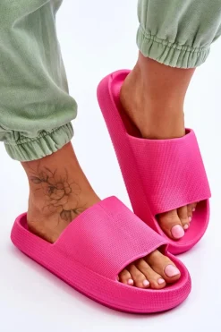 Damskie Boto Piankowe Modne Klapki Na Masywnej Platformie Fuksja Linnea