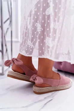 Boto Czarne Espadryle*Różowe Espadryle Damskie Tenisówki Moriente