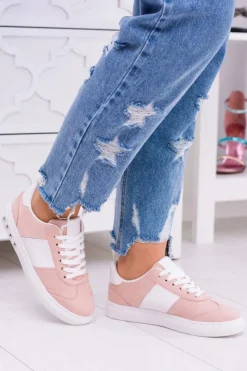 Damskie Boto Różowe Trampki Tenisówki Bati