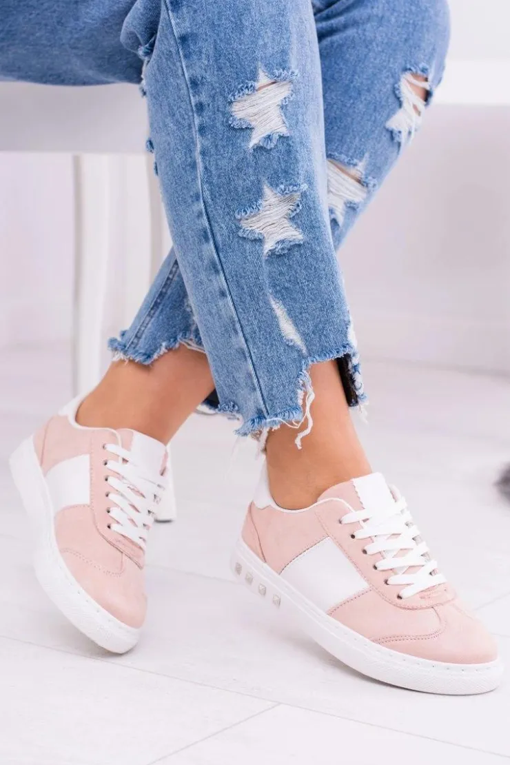 Damskie Boto Różowe Trampki Tenisówki Bati