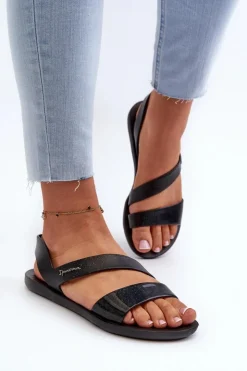 Ipanema Sandały Gumowe|Sandały Płaskie*Sandały Damskie 82429 Vibe Sandal Fem Czarne Czarny