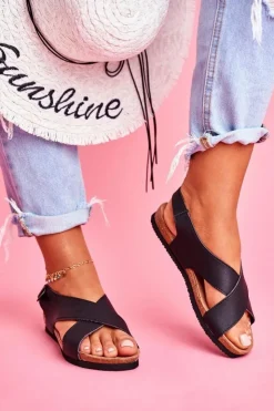 Discount Big Star Shoes Sandały Damskie Big Star Czarne FF274621