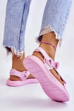 Damskie Big Star Shoes Sandały Damskie Big Star LL274A100 Różowe