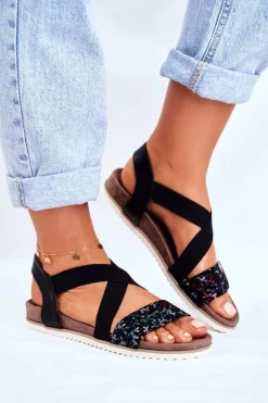 Clearance Evento Sandały Damskie Eleganckie Czarne Morrin