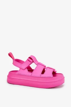 Damskie Boto Sandały Damskie Na Platformie Fuksja Nitavelia