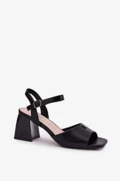 Buty damskie Vinceza Sandały Na Słupku|Sandały Na Obcasie*Sandały Damskie Na Słupku Vinceza 62235 Czarne Czarny