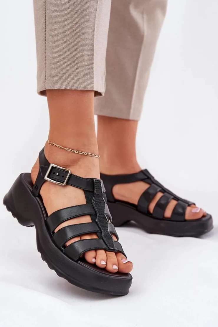 Damskie ZAXY Sandały Damskie Pachnące RR285117 Czarne