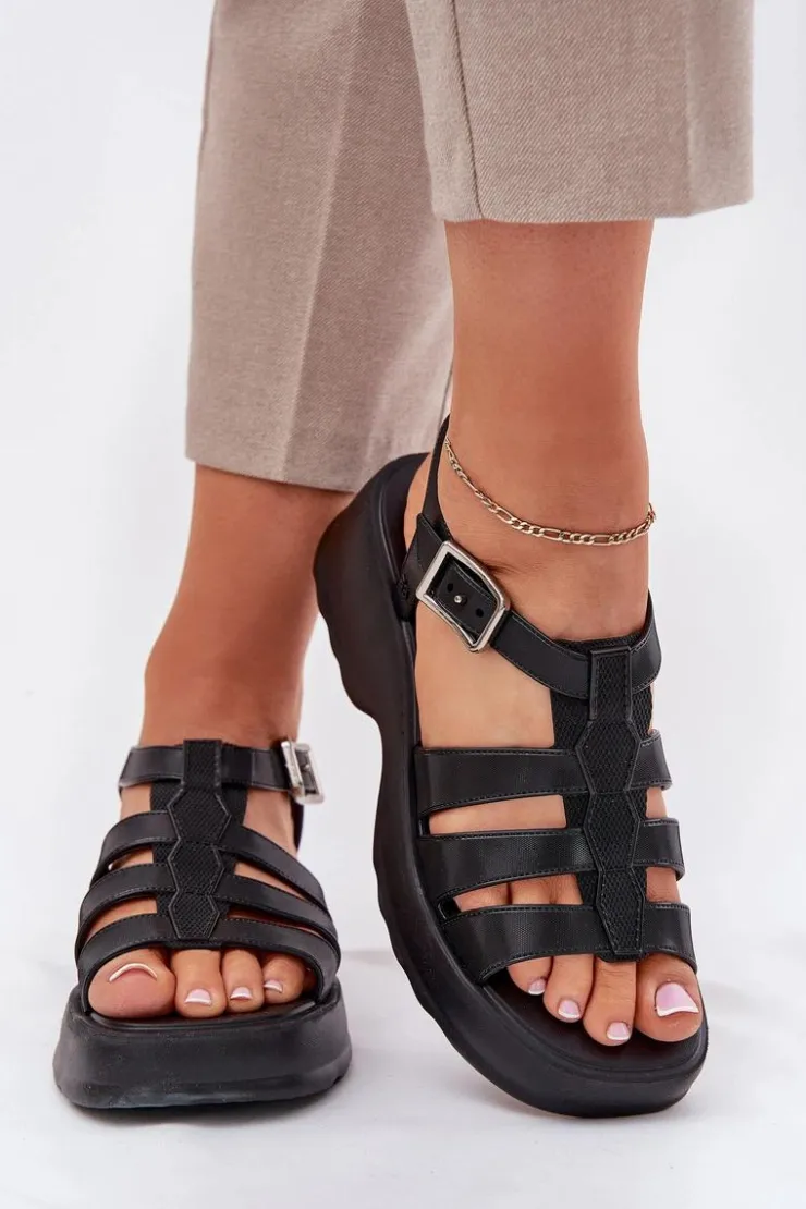 Damskie ZAXY Sandały Damskie Pachnące RR285117 Czarne