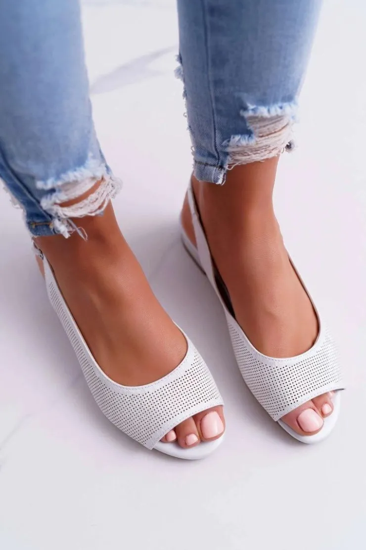 Buty Sergio Leone Sandały Damskie Płaski Obcas Sergio Leone SK809 Srebrne Skaldo