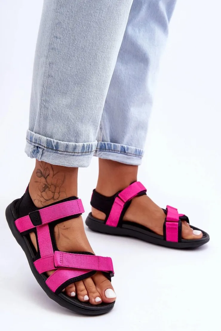 New 4F Sandały Damskie Sportowe SS23FSANF014-55S Fuksja